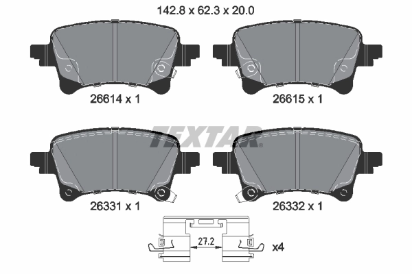 Купить 172233 Power Stop Колодки тормозные задние, дисковые