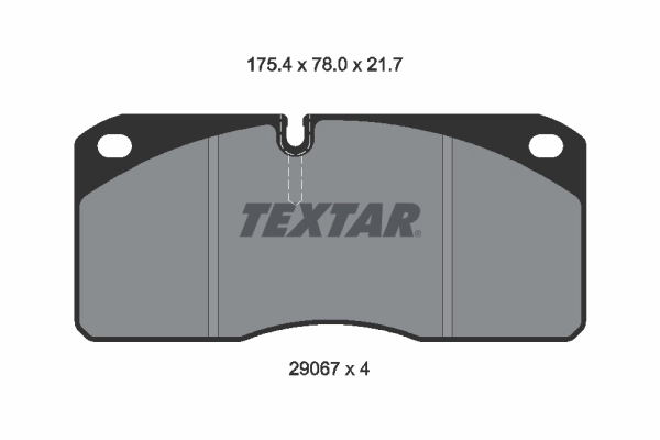 2906705 Textar Колодки передние