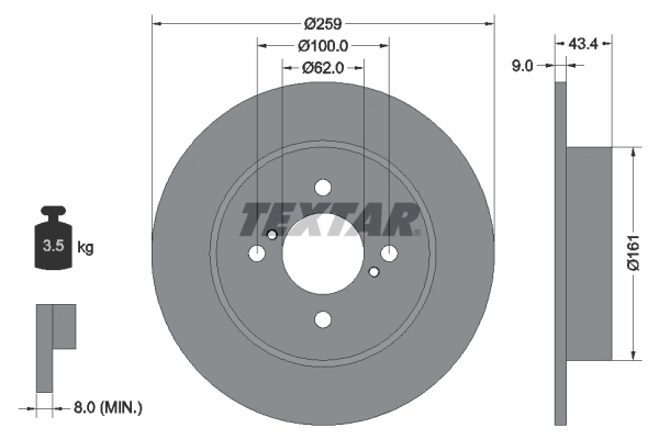 Тормозные диски 5561171L01 Suzuki