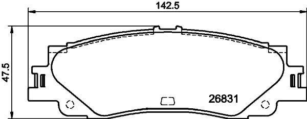 Купить PN1544 Nibk Колодки тормозные задние, дисковые