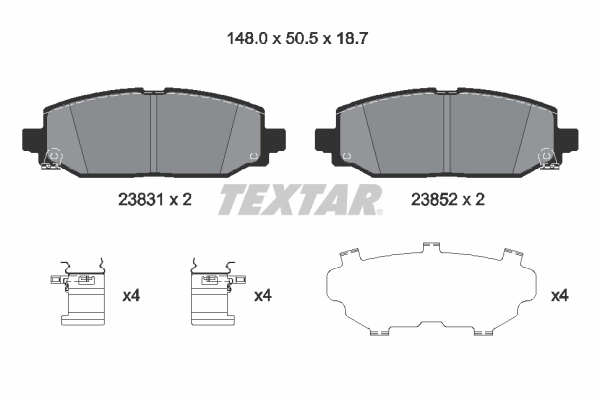 Задние тормозные колодки K68386838AA Chrysler