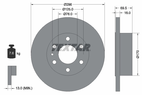 Купить 7188080 Iveco Диск тормозной задний