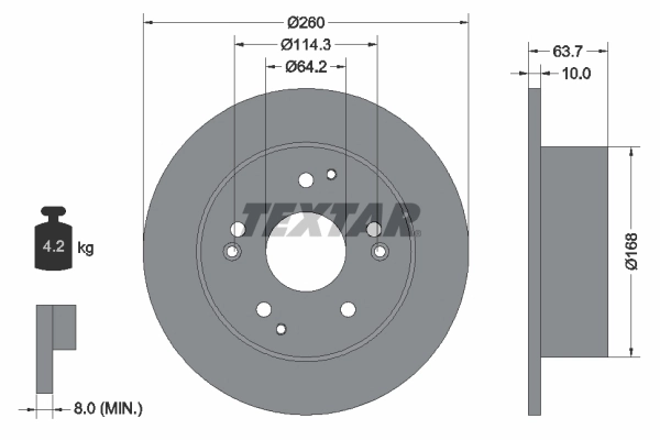 Купить PRD5369 Protechnic Диск тормозной задний