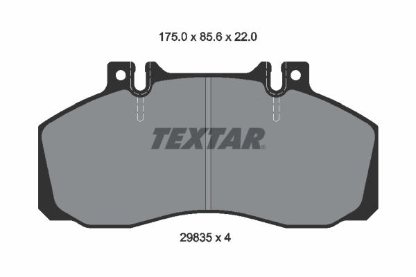 2983506 Textar Колодки тормозные дисковые комплект