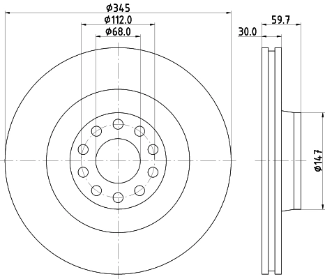 Тормоз дисковый передний Bosch 986479589 цена, от 107.64 USD