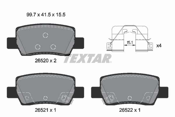 Купить 58302Q5A40 Hyundai/Kia Колодки тормозные задние, дисковые
