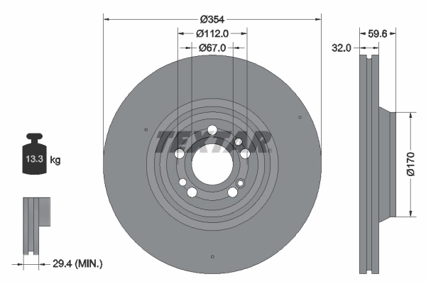 Тормоз дисковый передний Mercedes 1674210701 цена, от 122.58 USD