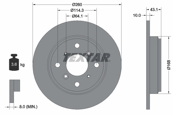 Купить 8913910 Brembo Диск тормозной задний