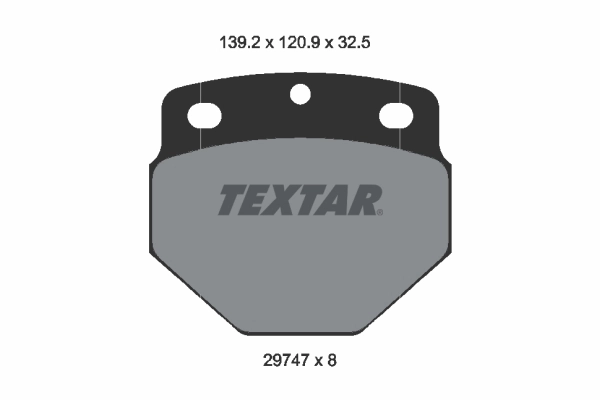2974703 Textar Колодки передние