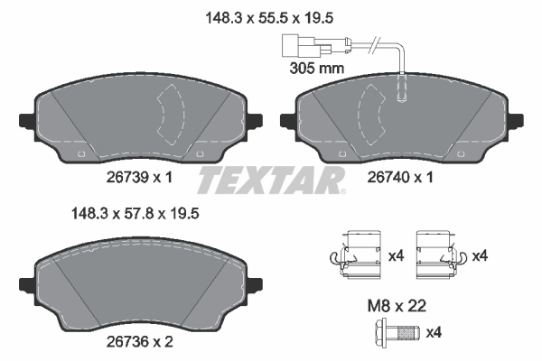 Купить 77369188 Fiat/Alfa/Lancia Колодки тормозные задние, дисковые