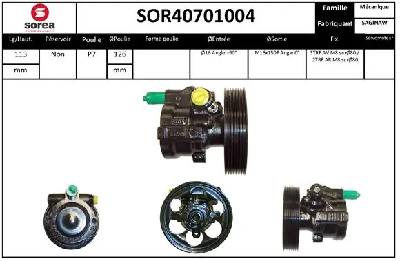 Купить RE9037 AGR Насос рулевого управления