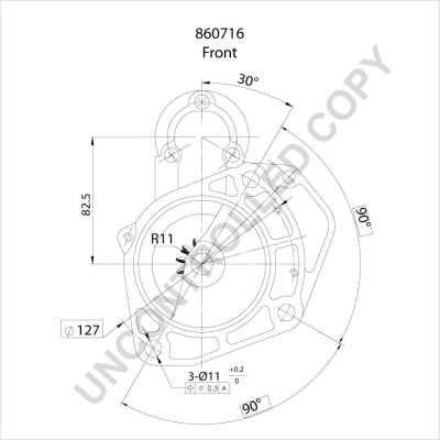 860716 Prestolite Стартер автомобиля