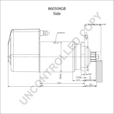 860504GB Prestolite Стартер автомобиля