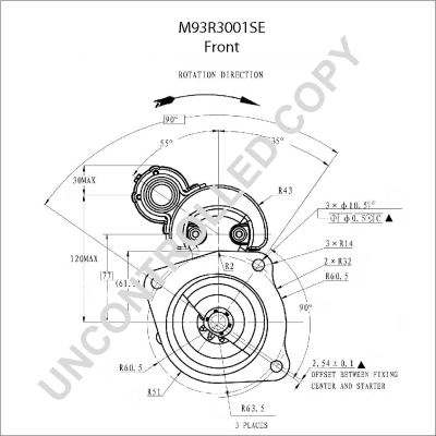 M93R3001SE Prestolite Стартер автомобиля