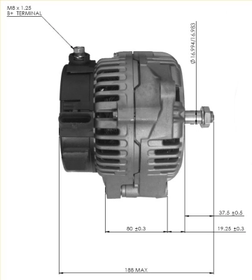 Купить 860713GB Prestolite Генератор