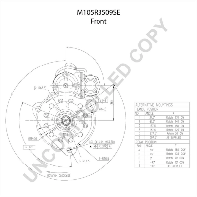 M105R3509SE Prestolite Стартер автомобиля