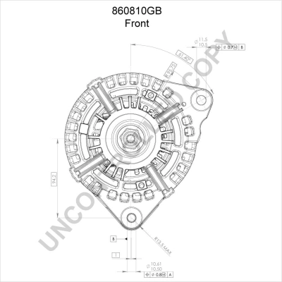 860810GB Prestolite Генератор автомобильный