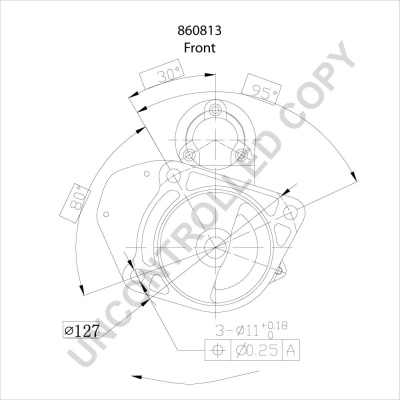 860813 Prestolite Стартер автомобиля