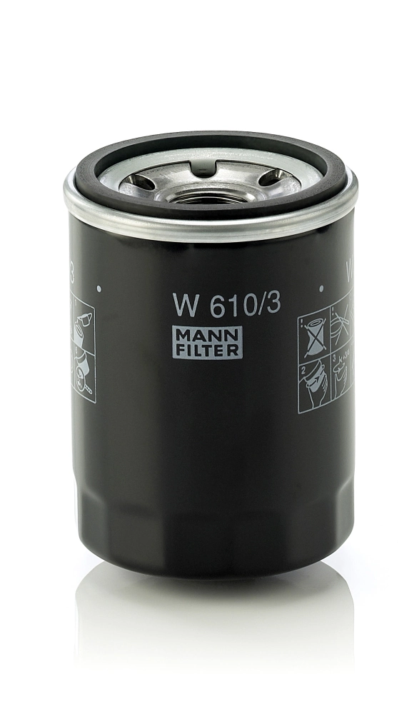 W6103 MANN Filtro de aceite original y equivalente