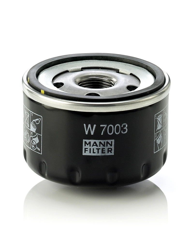W7003 MANN Filtro de aceite original y equivalente