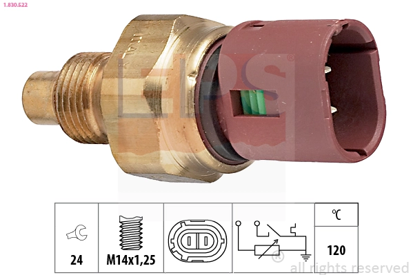  Sensor de temperatura do fluido de esfriamento Renault 21 сaixa (S48) (1986 - 1994) 