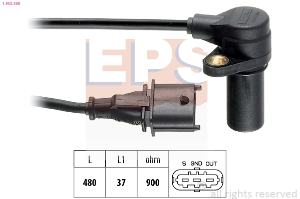 Датчик коленвала 0851366 Opel