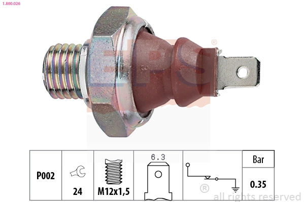 Sensor de pressão de óleo Smart FORTWO  450