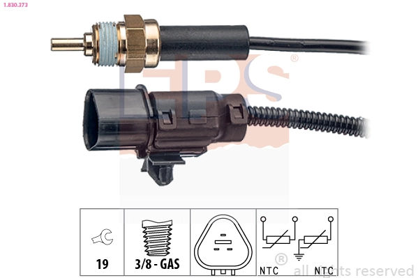 Sensor de temperatura do fluido de esfriamento (de ativação de ventilador do radiador) para Hyundai Elantra III XD