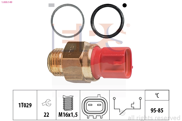Sensor de temperatura do fluido de esfriamento (de ativação de ventilador do radiador) Suzuki Swift 2 AH, AJ