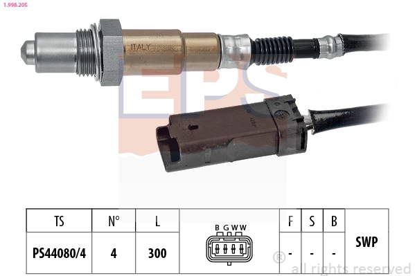Sonda lambda, sensor de oxigênio Citroen C4 3A, 3E