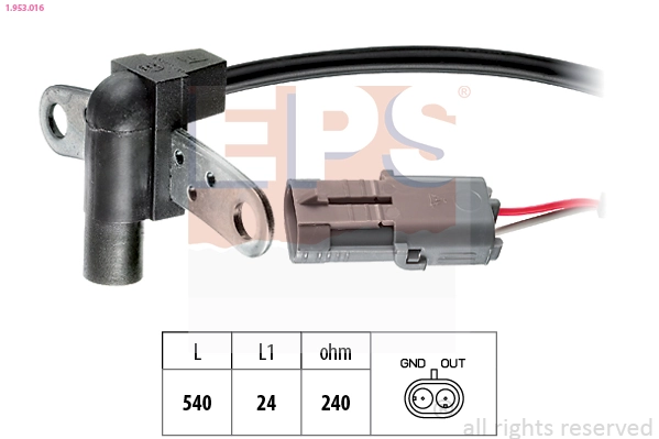 Датчик положения коленвала Рено 25 