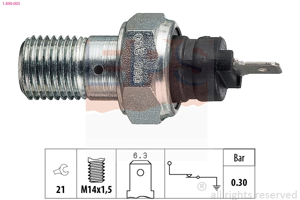 82380085 Fiat/Alfa/Lancia Датчик указателя давления масла