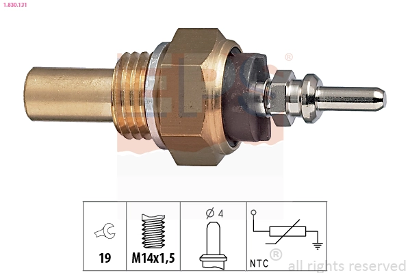  Sensor de temperatura do fluido de esfriamento Mercedes Bus 207-310 сaixa (601) (1982 - 1996) 