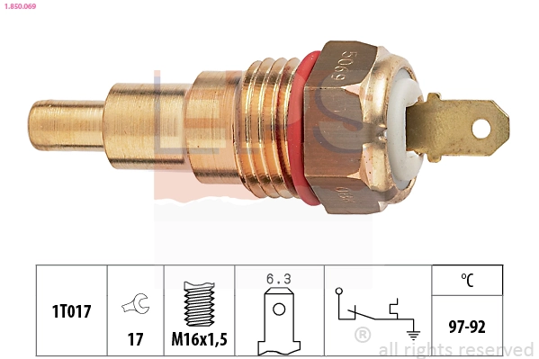  Sensor de temperatura do fluido de esfriamento (de ativação de ventilador do radiador) Mazda 626 II hatchback (GC) (1983 - 1987) II