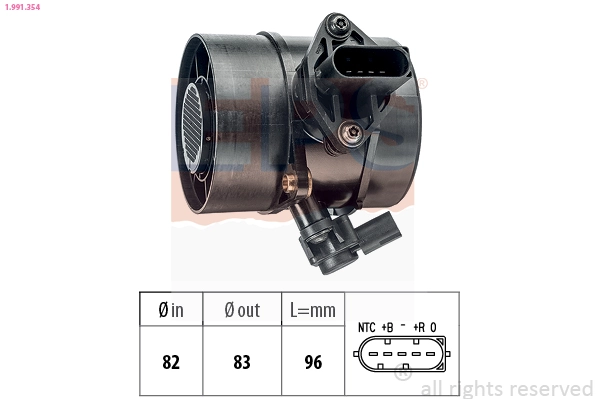 Sensor de fluxo (consumo) de ar, medidor de consumo M.A.F. - (Mass Airflow) para Mercedes E  S211