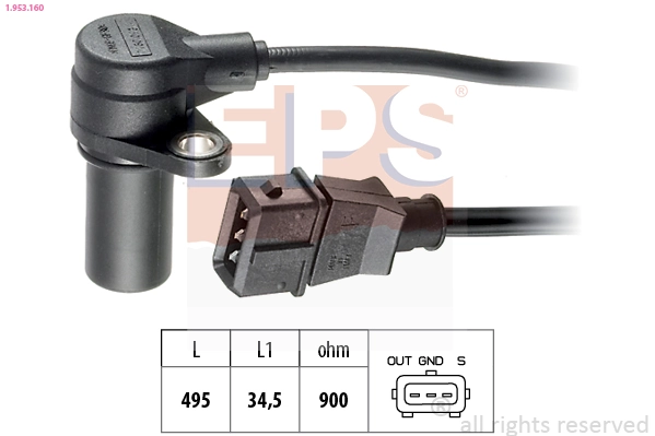 Compre Sensor de posição (de revoluções) de cambota Opel Vectra 