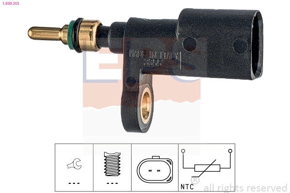 Compre Sensor de temperatura do fluido de esfriamento (de ativação de ventilador do radiador) Volkswagen Caddy 