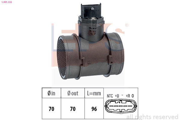 Датчик массового расхода воздуха Polcar E020075 цена, от 30.29 USD