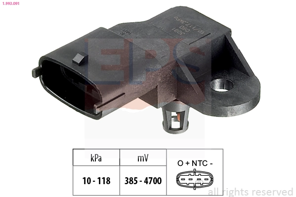 Sensor De Presion Del Colector De Admision 1993091 EPS
