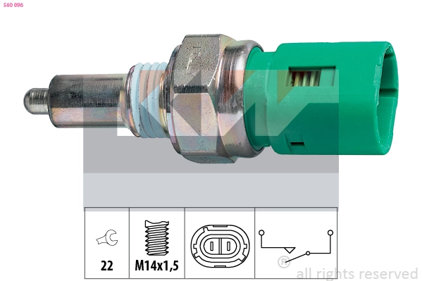 Sensor de ativação das luzes de marcha à ré Renault Kangoo 1 KC0, KC1
