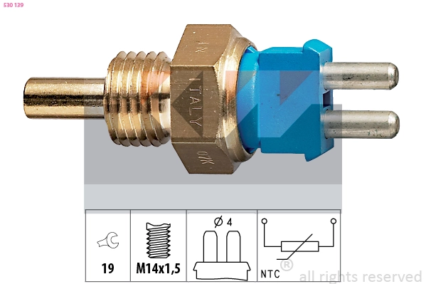 Sensor de temperatura do fluido de esfriamento Mercedes E W124