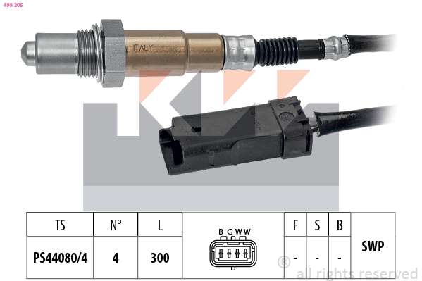 Compre Sonda lambda, sensor de oxigênio Citroen C4 
