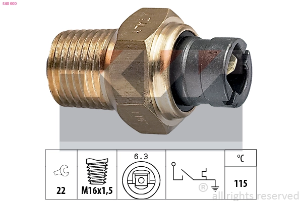 Датчик температуры жидкости KW 540000