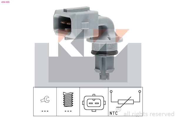 Sensor de temperatura da mistura de ar Renault LOGAN KS