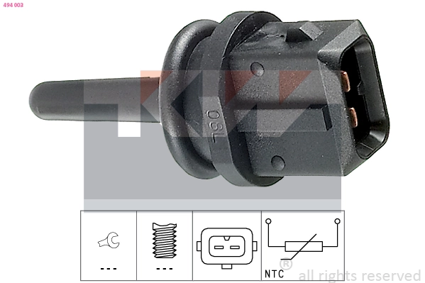 Sensor de temperatura da mistura de ar Fiat Bravo 1 182