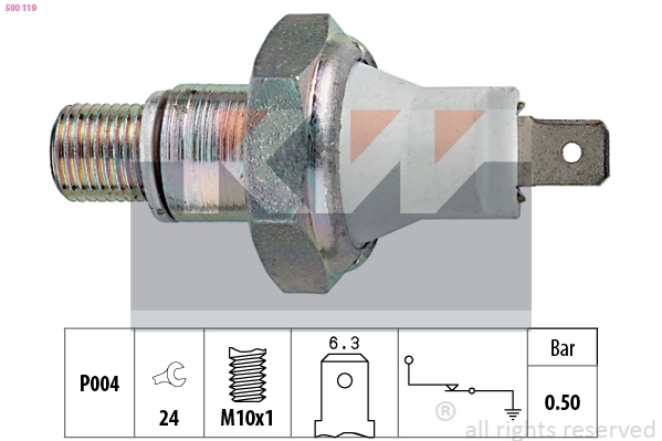 PRC6387G Britpart Датчик указателя давления масла