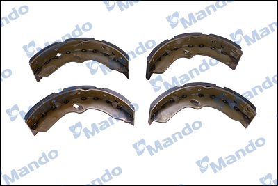 Купить MTLH07 Mando Задние барабанные тормозные колодки