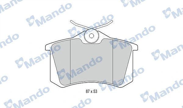 Купить 8E0698451B Porsche Колодки тормозные задние, дисковые