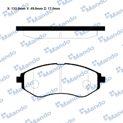 Колодки передние на Chevrolet Aveo II T250, T255