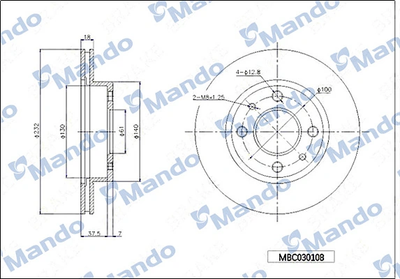  Передние тормозные диски Nissan Almera 1